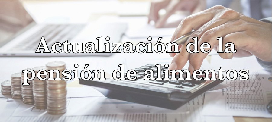 Actualización de la pensión de alimentos